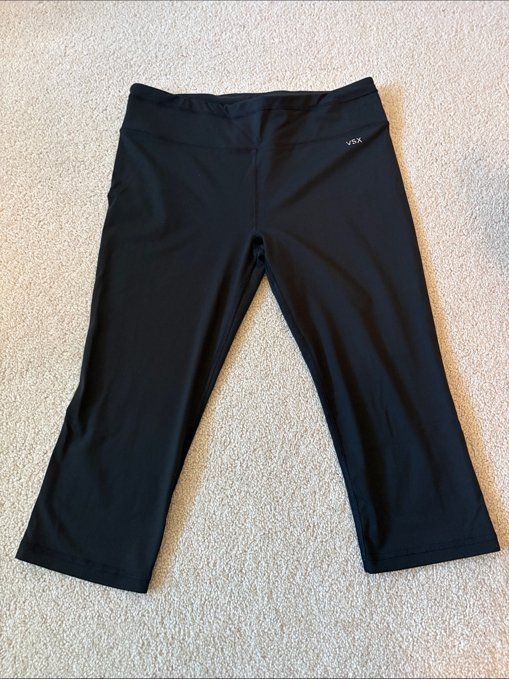 VSX Victoria Secret Black Cropped Athletic Leggings